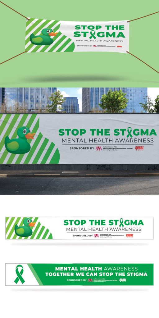 banner Mockups Created for a mental health campaign